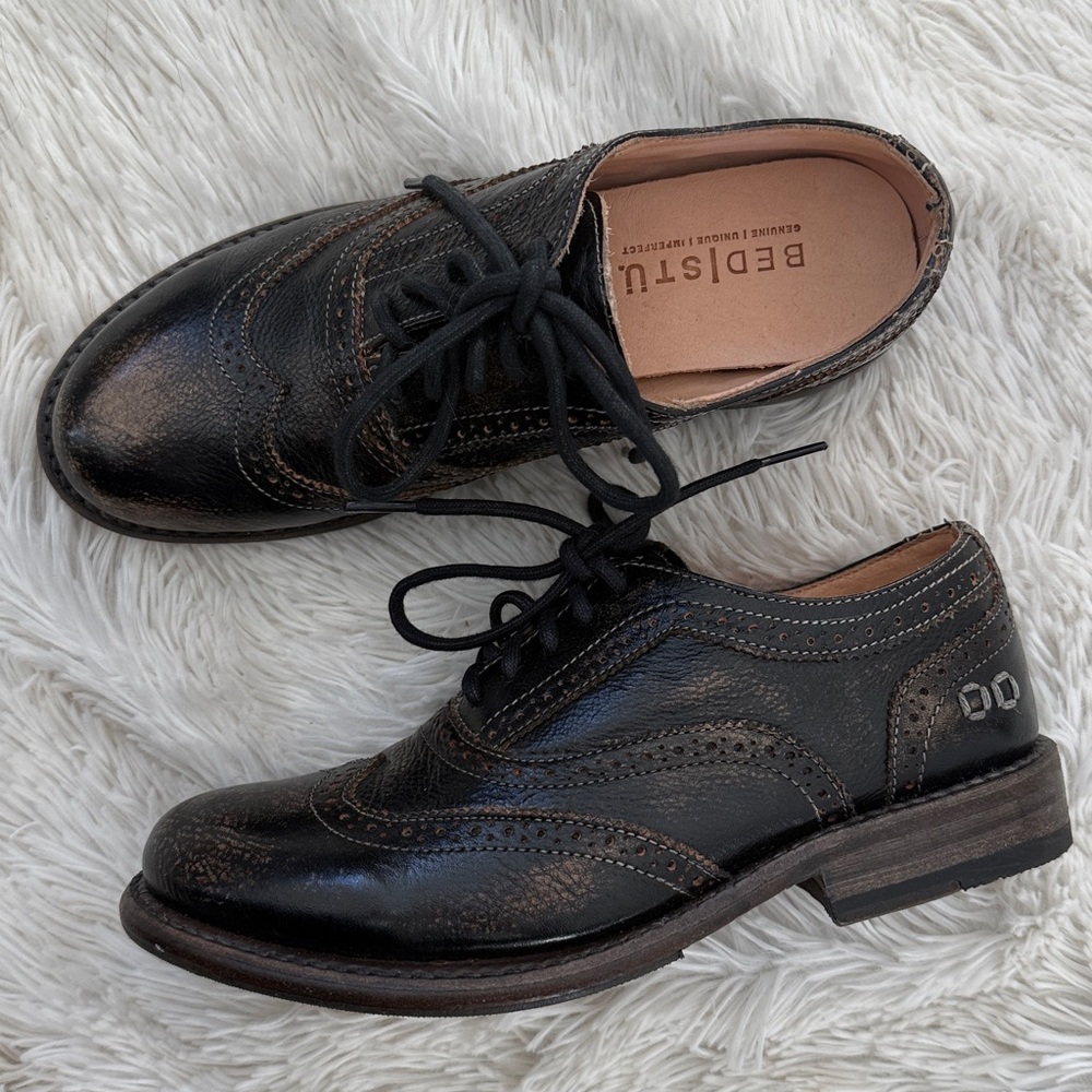 Bed Stu leather Lita Oxford women’s wing tip shoe 6